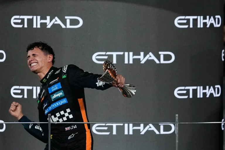 Lando Norris asegura el campeonato de Fórmula 1 en Abu Dhabi