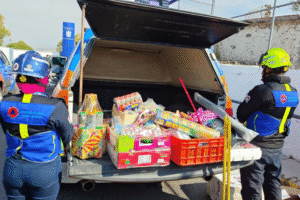Protección Civil refuerza operativo contra pirotecnia ilegal en el Mercado de Abastos
