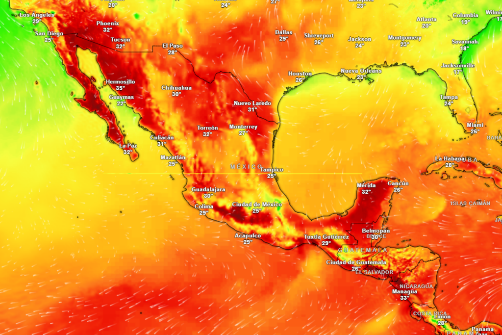 En la zona metropolitana se esperan máximas de entre 30 y 33 grados centígrados. En contraste, en la Sierra Gorda podrían alcanzarse hasta los 40 grados.