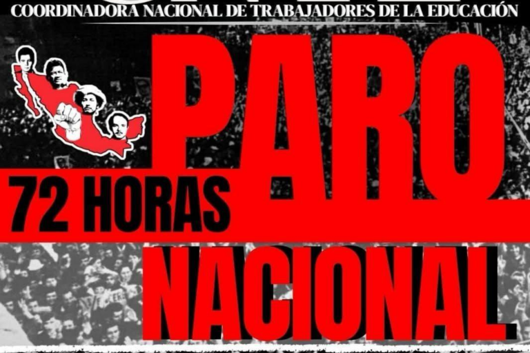 CNTE anuncia paro de 72 horas en CDMX con impacto en vialidades clave