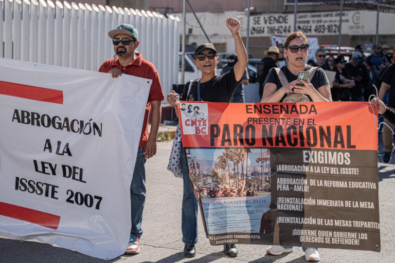 Claudia Sheinbaum cuestiona protestas de la CNTE pese a diálogo abierto