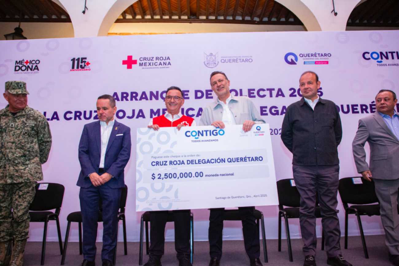 Colecta anual de la Cruz Roja inicia en Querétaro con meta de 4 MDP