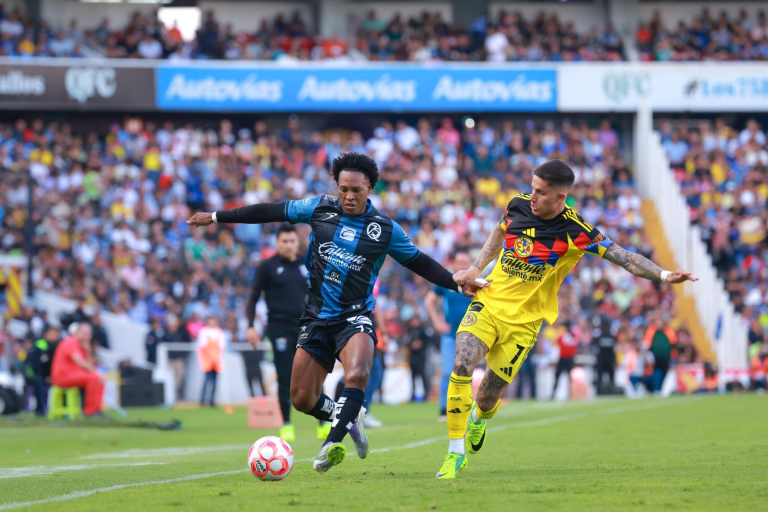 Gallos Blancos cae ante América en el Corregidora en duelo de la Jornada 10