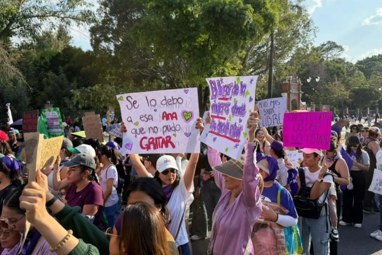 Marcha del 8M en Querétaro deja 25 personas detenidas por faltas administrativas