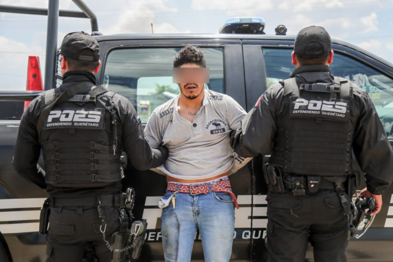 Policía Estatal asegura droga y detiene a un hombre tras persecución en Santa Rosa Jáuregui