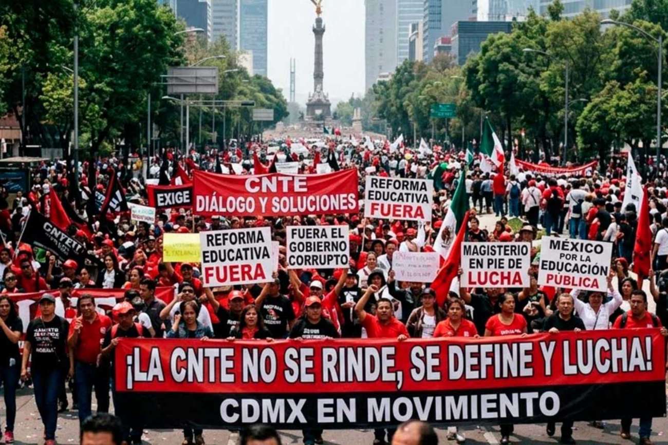 CNTE adelanta paro nacional y comenzará movilizaciones este fin de semana