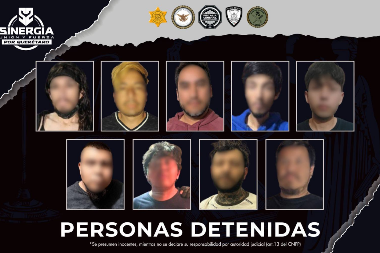 Cateos de la Fiscalía deja nueve detenidos en Querétaro, San Juan del Río y Pinal