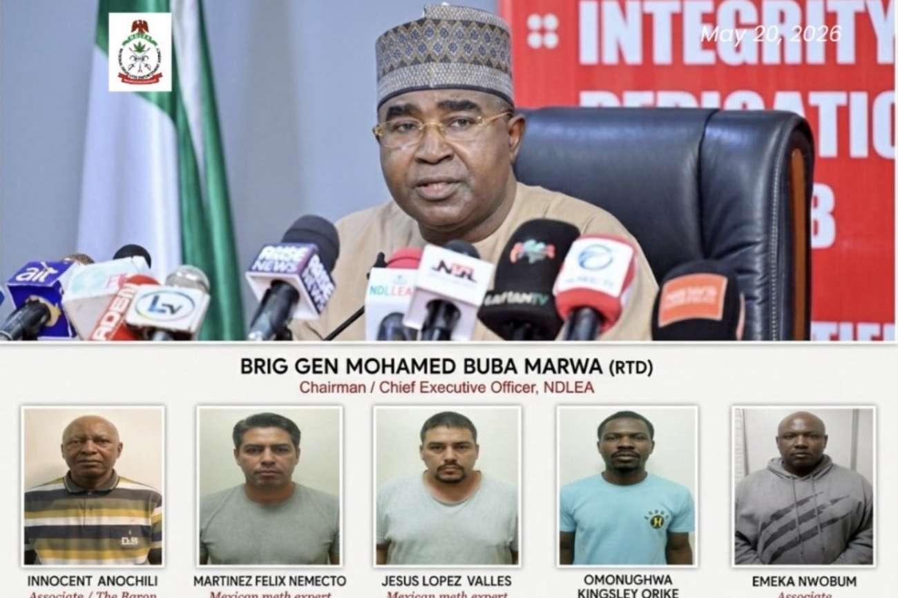 Mexicanos ligados al narcotráfico son detenidos en Nigeria tras histórico decomiso de drogas