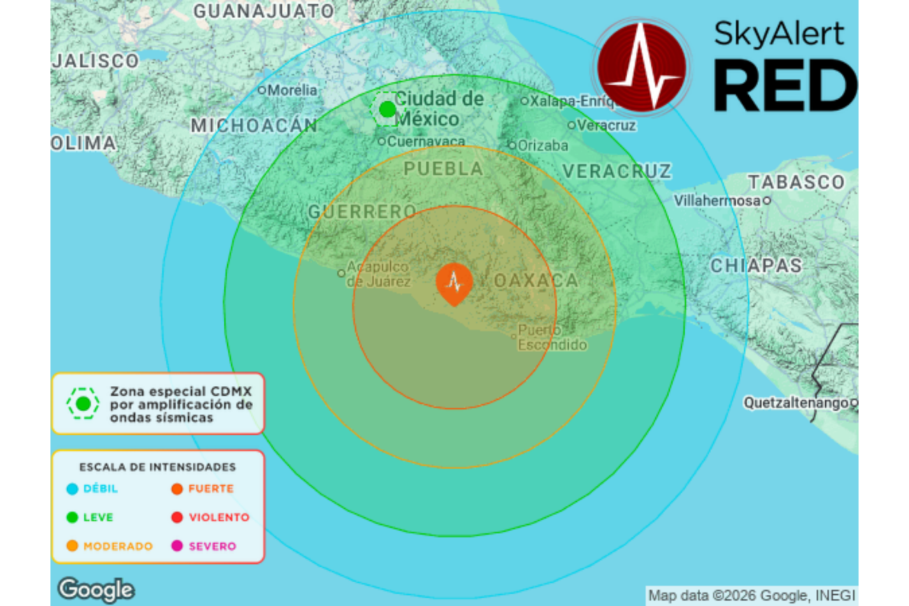 Sismo en Oaxaca activa alerta en Ciudad de México tras movimiento de magnitud 5.6