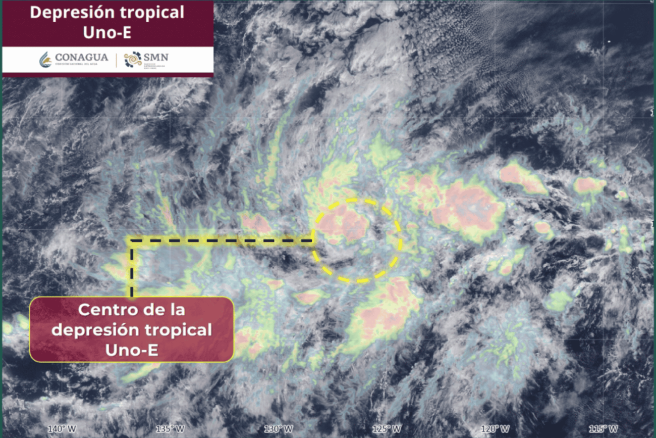 Depresión tropical ‘Uno-E’ marca el inicio de la temporada en el Pacífico