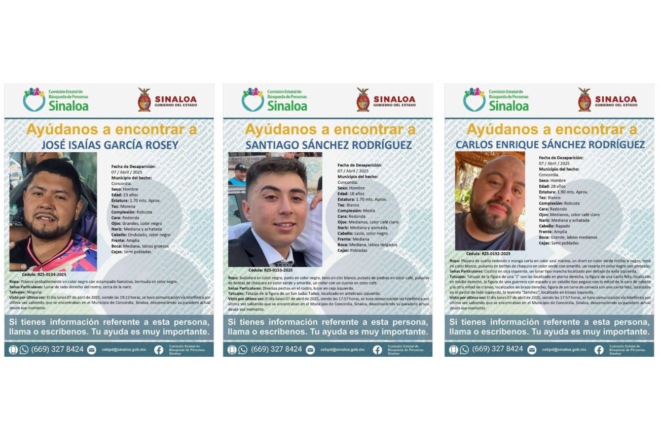 Desaparecidos Querétaro: localizan a uno de los jóvenes en Sinaloa; continúan búsqueda de dos más
