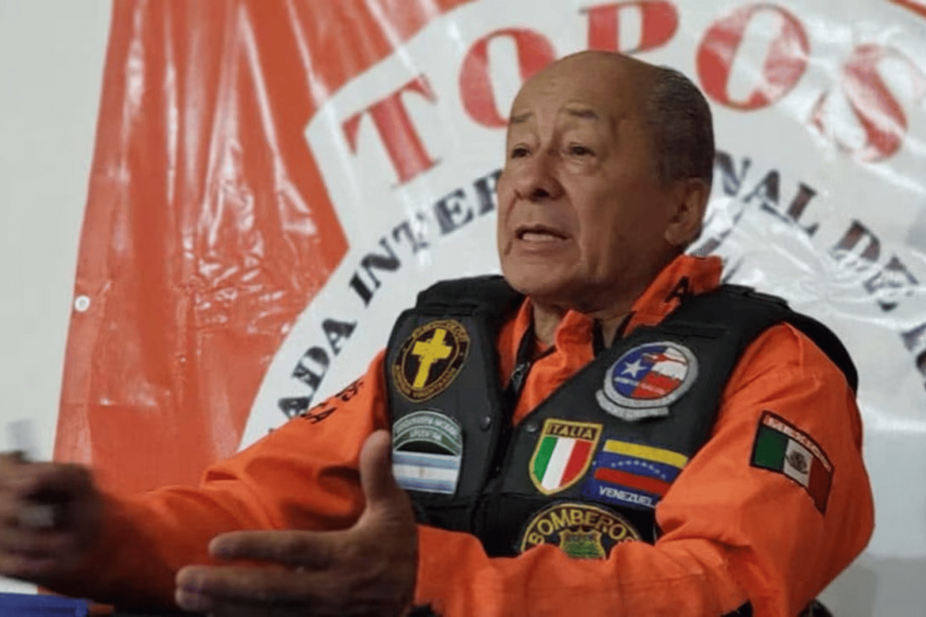 Héctor Méndez "El Topo Mayor" participa nuevamente en labores de rescate en Venezuela