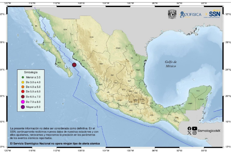 Sismo en Sinaloa: movimiento de magnitud 6.1 activa protocolos de prevención