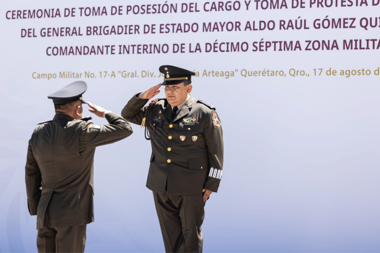 Aldo Raúl Gómez Quintero asume la comandancia de la 17 Zona Militar