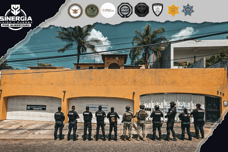 Fiscalía asegura más de 40 kilos de metanfetamina y marihuana durante cateo en Juriquilla