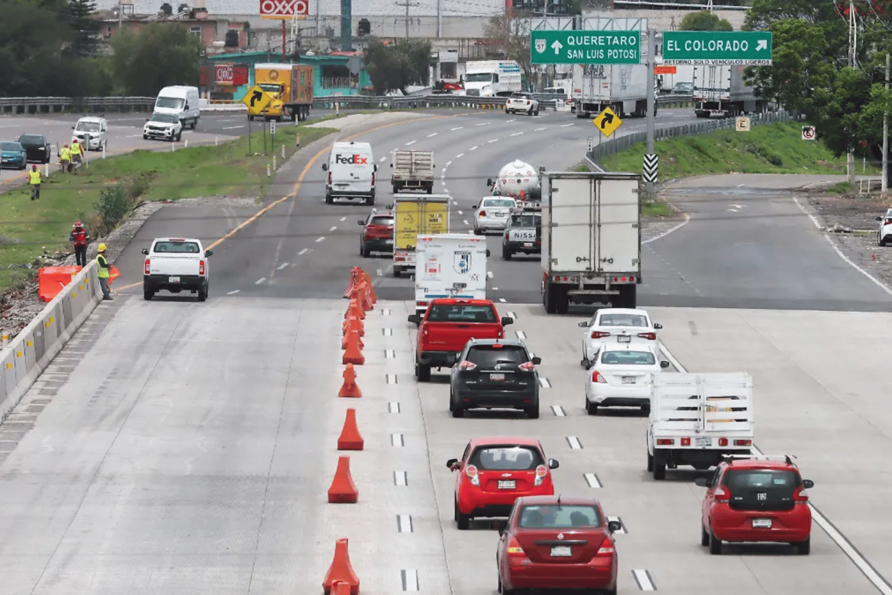 Obras en la 57 genera afectaciones a miles de automovilistas en el corredor Constituyentes-El Marqués