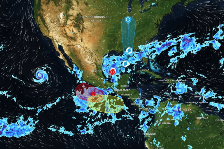 Tormenta tropical "Isaías" se forma en el Golfo de México y amenaza con lluvias intensas